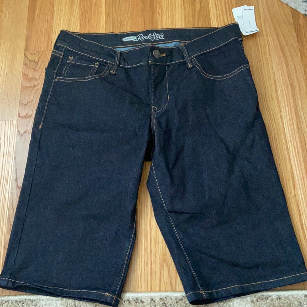 NWT Old Navy Rockstar Bermuda Jean Shorts